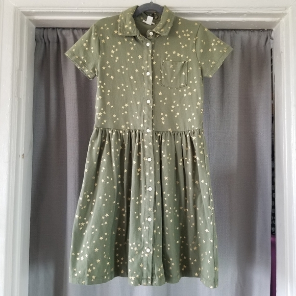 Crewcuts | Gold Star Printed Dress - Picture 1 of 8